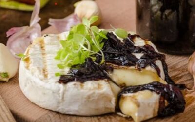 Baked Brie with Microgreens